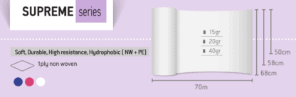 SUPREME STANDARD Non Woven 15gr (68cm x 70m) (1τμχ) Μπλε - Image 2