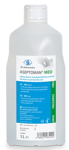 Aseptoman Med - Αντισηπτικό Yγρό Xεριών 1000ml