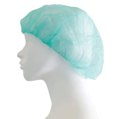 Σκούφια non woven με λάστιχο γύρω πράσινη 100τμχ - Image 2