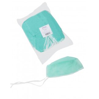 Σκούφια Non Woven Δετή Πράσινη