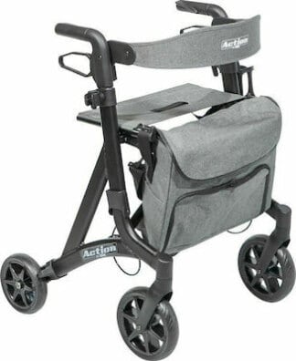 Mobiak Περιπατητήρας Rollator "Action Black" (Μαύρος)