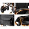 Yuwell Αμαξίδιο Ηλεκτροκίνητο Πτυσσόμενο D130HL (44cm) Πορτοκαλί ΑΝΑΠΗΡΙΚΑ ΑΜΑΞΙΔΙΑ