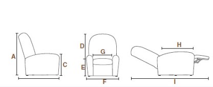 Herdegen Πολυθρόνα με Υποπόδιο Stylea I (Καφέ) - Image 3