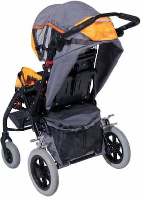 Mobiak Aναπηρικό Αμαξίδιο Τετραπληγίας Sammy (32cm) Πορτοκαλί