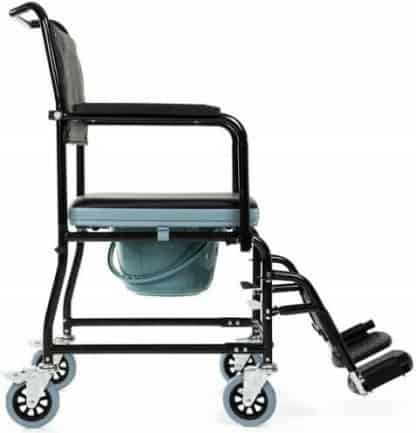 Wheel Αναπηρικό Αμαξίδιο Μπάνιου με Δοχείο WC Commode Chair (43cm) - Image 2