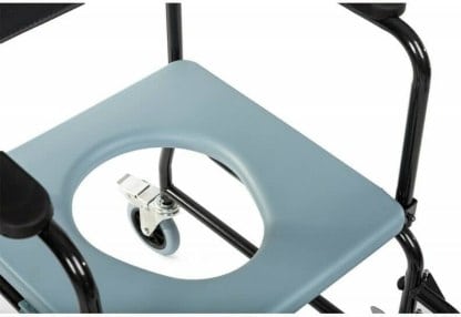 Wheel Αναπηρικό Αμαξίδιο Μπάνιου με Δοχείο WC Commode Chair (43cm) - Image 3