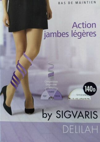 Κάλτσες Ριζομηρίου Με Μειούμενη Συμπ. Sigvaris DELILAH 140D Μπεζ