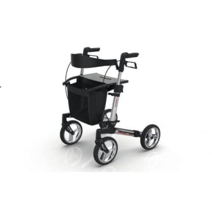 Wheel Spirit X3 Πτυσσόμενος Περιπατητήρας Rollator Ασημί - Image 2