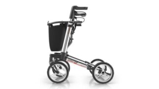 Wheel Spirit X3 Πτυσσόμενος Περιπατητήρας Rollator Ασημί