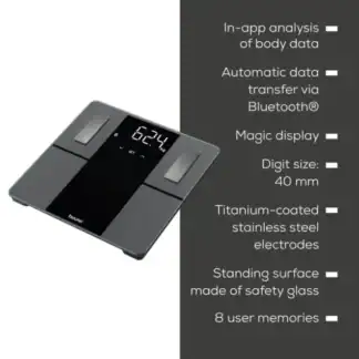 Διαγνωστική Ζυγαριά Connect BEURER | BF 500 SUPER BLACK EDITION Ζυγαριές Ηλεκτρονικές-Διαγνωστικές
