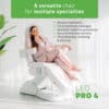 Habys Leo Pro 4 – Επαγγελματική Ηλεκτρική Πολυθρόνα Μικροεπεμβάσεων για Αισθητική, Ιατρική & Tattoo Ρυθμιζόμενου Ύψους – Λευκο ΙΑΤΡΙΚΑ ΕΙΔΗ