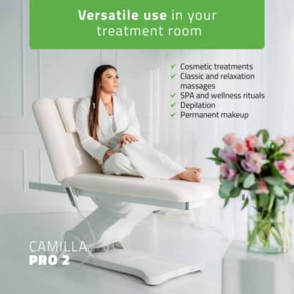 Habys Camilla Pro 2 – Ηλεκτρικό Κρεβάτι Μασάζ με Θερμαινόμενη Επιφάνεια & Διπλή Κλίση (Εκρού) ΦΥΣΙΟΘΕΡΑΠΕΙΑ