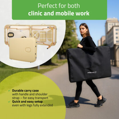 Habys Sofia Κρεβάτι Μασάζ και Φυσικοθεραπείας Πτυσσόμενο Μπεζ από Ξύλο 185×60εκ. ΦΥΣΙΟΘΕΡΑΠΕΙΑ