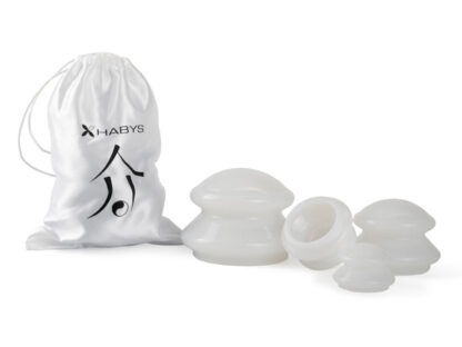 Habys Σετ Σιλικονούχες Βεντούζες Μασάζ – 4 Τεμάχια ( Λευκο) ΕΞΟΠΛΙΣΜΟΣ ΑΙΣΘΗΤΙΚΗΣ - SPA - TATTOO