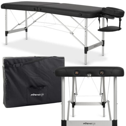 Habys Φορητό Κρεβάτι Μασάζ Nina Comfy Base K515 Μαύρο Κλίνες Θεραπειών