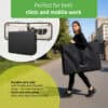 Habys Φορητό Κρεβάτι Μασάζ Nina Comfy Base K515 Μαύρο Κλίνες Θεραπειών