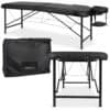 Habys Φορητό Κρεβάτι Μασάζ Rico 60 cm Comfy Base K515 Μαύρο Κλίνες Θεραπειών