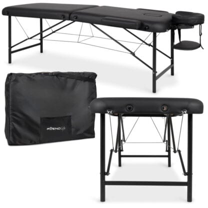 Habys Φορητό Κρεβάτι Μασάζ Rico 60 cm Comfy Base K515 Μαύρο Κλίνες Θεραπειών