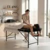 Habys Φορητό Κρεβάτι Μασάζ Rico 60 cm Comfy Base K515 Μαύρο Κλίνες Θεραπειών