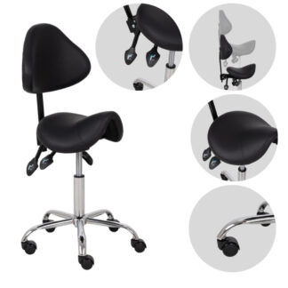 Habys Σκαμπό Saddle SOLA, Comfy Base K515 Μαύρο