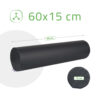 Habys Κυλινδρικό Μαξιλάρι Μασάζ 15×60 – K515 Black Βοηθητικός Εξοπλισμός