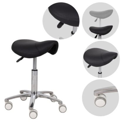 Habys Σκαμπό με Σέλα LILA, PVC K515 Μαύρο Επαγγελματικά Σκαμπό Habys Σκαμπό με Σέλα LILA, PVC K515 Μαύρο Επαγγελματικά Σκαμπό