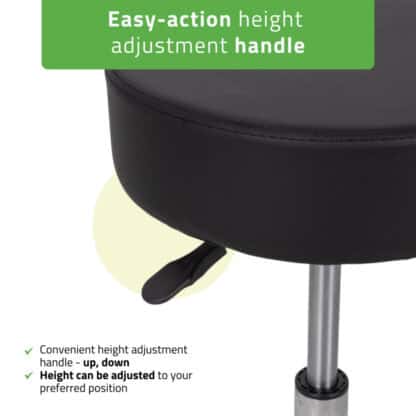 Habys Σκαμπό MOBI, Comfy Base K515 Μαύρο Επαγγελματικά Σκαμπό