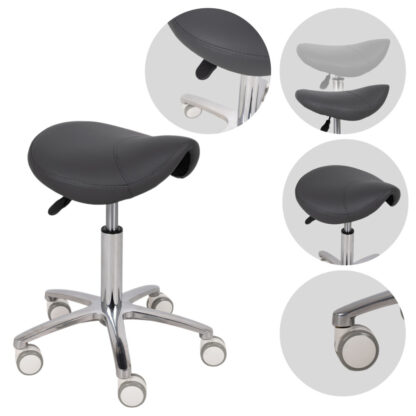 Habys Σκαμπό με Σέλα LILA, PVC K515 Γκρι Επαγγελματικά Σκαμπό Habys Σκαμπό με Σέλα LILA, PVC K515 Γκρι Επαγγελματικά Σκαμπό
