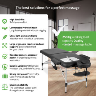 Aveno Life – Φορητό Κρεβάτι Μασάζ Nadia 60 Comfy Base K515 – Μαύρο Κλίνες Θεραπειών Aveno Life – Φορητό Κρεβάτι Μασάζ Nadia 60 Comfy Base K515 – Μαύρο Κλίνες Θεραπειών