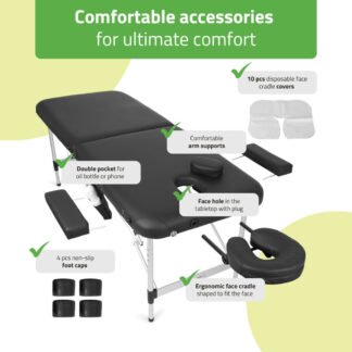 Aveno Life – Φορητό Κρεβάτι Μασάζ Nadia 60 Comfy Base K515 – Μαύρο Κλίνες Θεραπειών Aveno Life – Φορητό Κρεβάτι Μασάζ Nadia 60 Comfy Base K515 – Μαύρο Κλίνες Θεραπειών