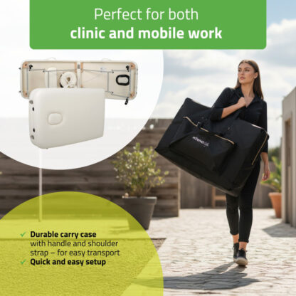 Aveno Life – Πτυσσόμενο Κρεβάτι Μασάζ Vera 60 Comfy Base K501 – Λευκό Κλίνες Θεραπειών