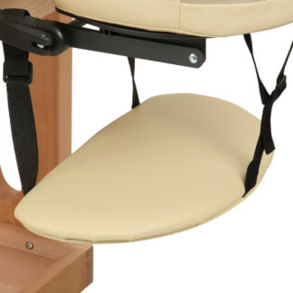 Habys Σταθερό Ξύλινο Κρεβάτι Θεραπειών – Vita Komfort Velvet Touch K834 – Beige Κλίνες Θεραπειών